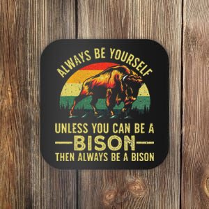 Best Bison Design Buffalo Bison Lovers Coaster