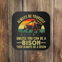 Best Bison Design Buffalo Bison Lovers Coaster