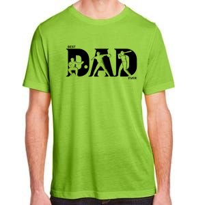 Best Baseball Dad Ever Fathers Day Baseball Meaningful Gift Adult ChromaSoft Performance T-Shirt