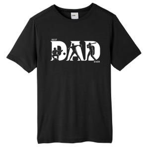 Best Baseball Dad Ever Fathers Day Baseball Meaningful Gift Tall Fusion ChromaSoft Performance T-Shirt