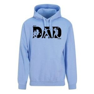 Best Baseball Dad Ever Fathers Day Baseball Meaningful Gift Unisex Surf Hoodie