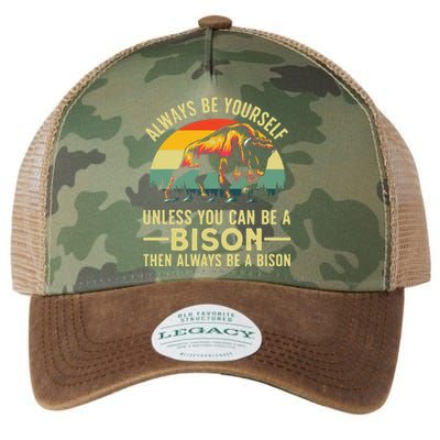 Best Bison Design For Buffalo Bison Lovers Legacy Tie Dye Trucker Hat