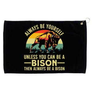 Best Bison Design For Buffalo Bison Lovers Grommeted Golf Towel