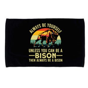 Best Bison Design For Buffalo Bison Lovers Microfiber Hand Towel