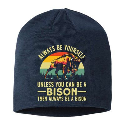 Best Bison Design For Buffalo Bison Lovers Sustainable Beanie