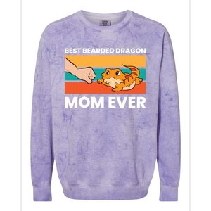 Best Bearded Dragon Mom Ever Lizard Bearded Dragon Gift Colorblast Crewneck Sweatshirt