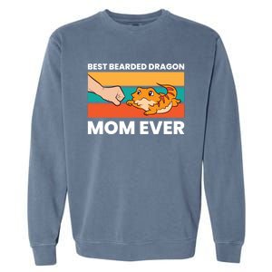 Best Bearded Dragon Mom Ever Lizard Bearded Dragon Gift Garment-Dyed Sweatshirt