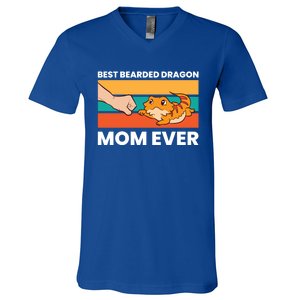 Best Bearded Dragon Mom Ever Lizard Bearded Dragon Gift V-Neck T-Shirt