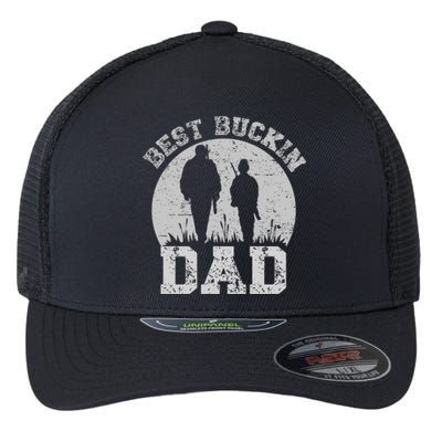 BEST BUCKIN DAD EVER Flexfit Unipanel Trucker Cap