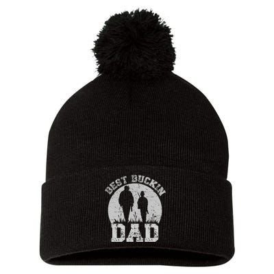 BEST BUCKIN DAD EVER Pom Pom 12in Knit Beanie