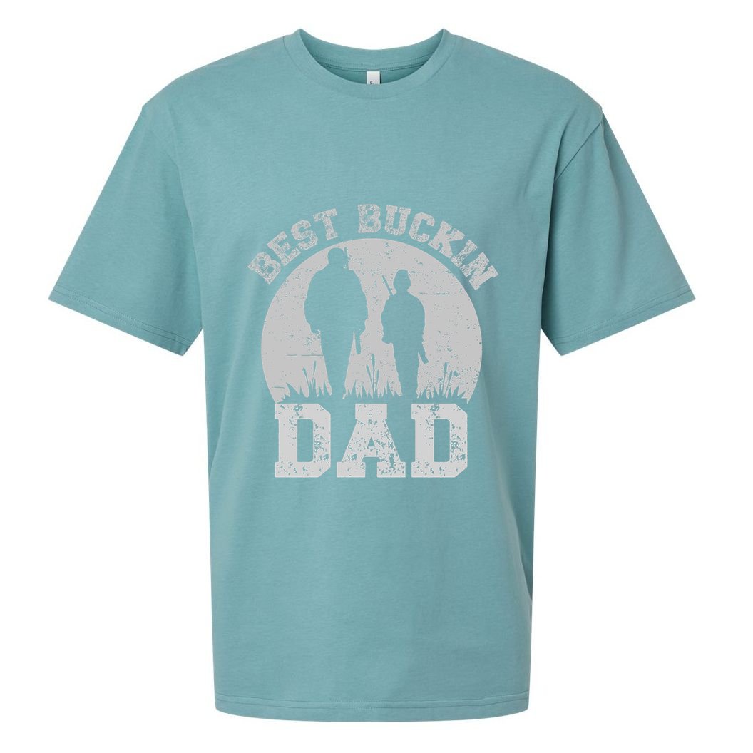 BEST BUCKIN DAD EVER Sueded Cloud Jersey T-Shirt
