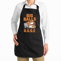 Big Balls D.O.G.E Doge Funny Full-Length Apron With Pockets