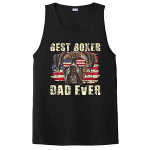 Best Boxer Dad Ever Usa Flag American Dog Animal Lover PosiCharge Competitor Tank