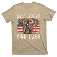 Best Boxer Dad Ever Usa Flag American Dog Animal Lover T-Shirt