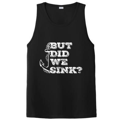 Boating But Did We Sink Flatboat Pontoon Captain Vintage PosiCharge Competitor Tank