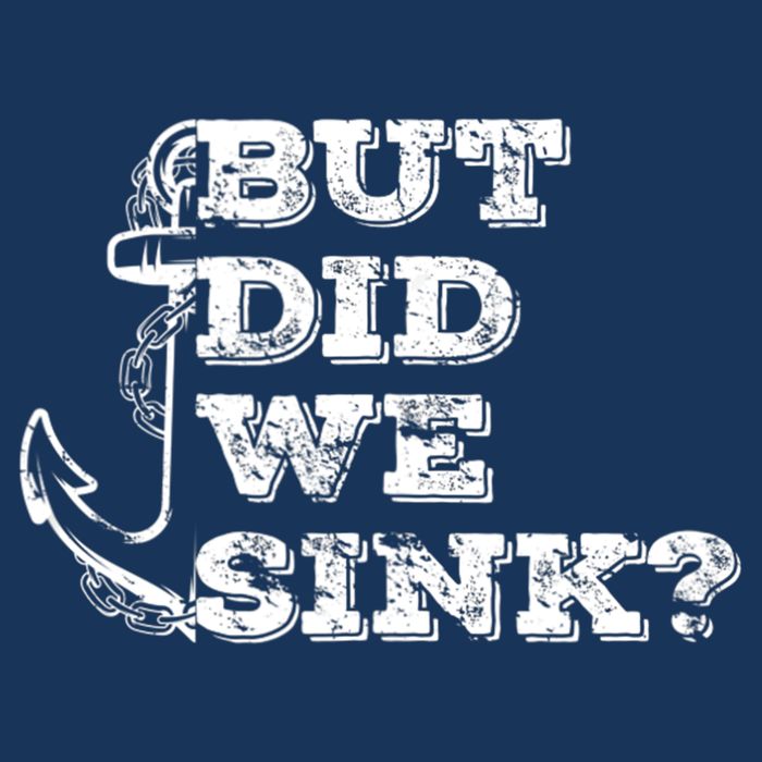 Boating But Did We Sink Flatboat Pontoon Captain Vintage Visor