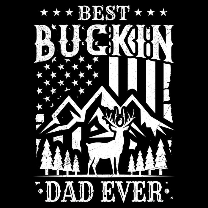 Best Buckin Dad Funny Hunter Father American Flag Gift Cooling Performance Crew T-Shirt