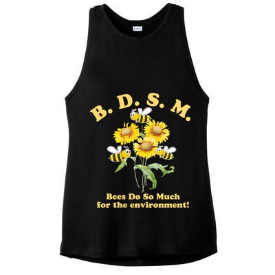 BDSM Bees Do So Much For The Environment Ladies PosiCharge Tri-Blend Wicking Tank
