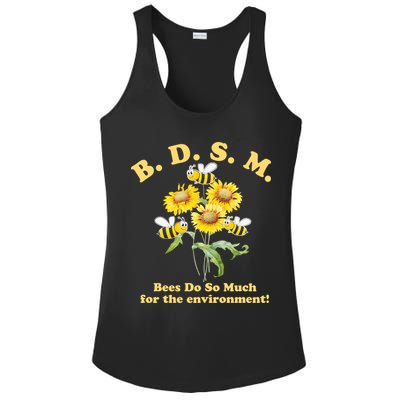 BDSM Bees Do So Much For The Environment Ladies PosiCharge Competitor Racerback Tank