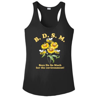 BDSM Bees Do So Much For The Environment Ladies PosiCharge Competitor Racerback Tank