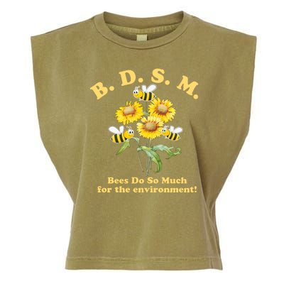 BDSM Bees Do So Much For The Environment Garment-Dyed Women's Muscle Tee