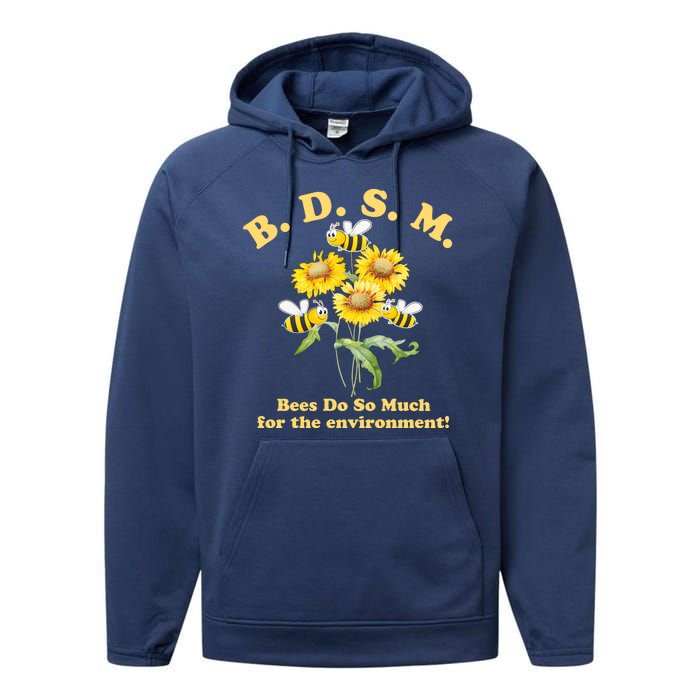 BDSM Bees Do So Much For The Environment Performance Fleece Hoodie