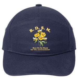 BDSM Bees Do So Much For The Environment 7-Panel Snapback Hat