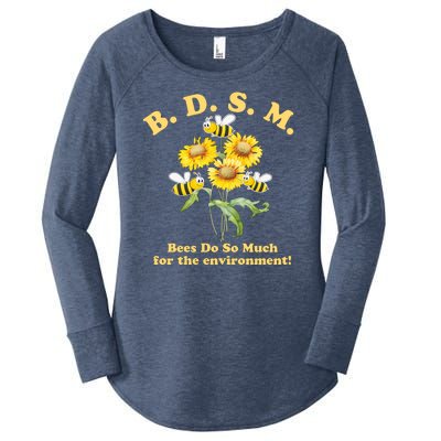 BDSM Bees Do So Much For The Environment Women's Perfect Tri Tunic Long Sleeve Shirt