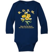 BDSM Bees Do So Much For The Environment Baby Long Sleeve Bodysuit