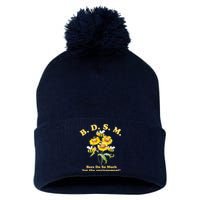 BDSM Bees Do So Much For The Environment Pom Pom 12in Knit Beanie