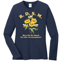 BDSM Bees Do So Much For The Environment Ladies Long Sleeve Shirt