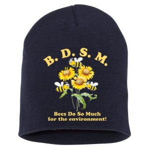 BDSM Bees Do So Much For The Environment Short Acrylic Beanie