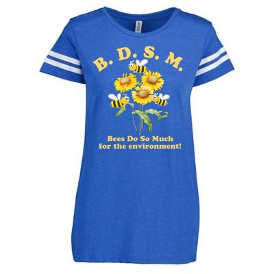 BDSM Bees Do So Much For The Environment Enza Ladies Jersey Football T-Shirt