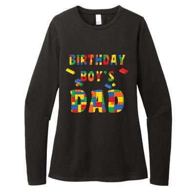 Building Block Dad Of Birthday Boy Womens CVC Long Sleeve Shirt