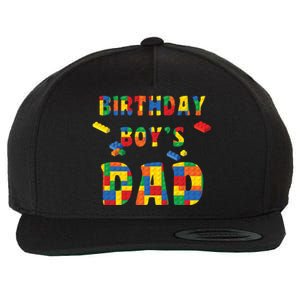 Building Block Dad Of Birthday Boy Wool Snapback Cap