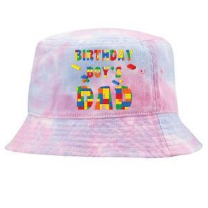 Building Block Dad Of Birthday Boy Tie-Dyed Bucket Hat