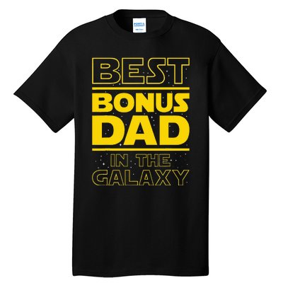 Best Bonus Dad In The Galaxy Stepfather Stepdad Grandpa Tall T-Shirt