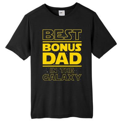 Best Bonus Dad In The Galaxy Stepfather Stepdad Grandpa Tall Fusion ChromaSoft Performance T-Shirt