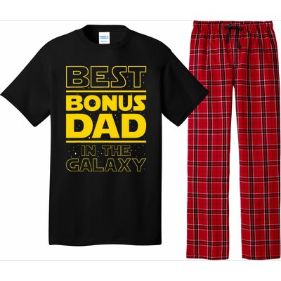 Best Bonus Dad In The Galaxy Stepfather Stepdad Grandpa Pajama Set