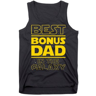 Best Bonus Dad In The Galaxy Stepfather Stepdad Grandpa Tank Top