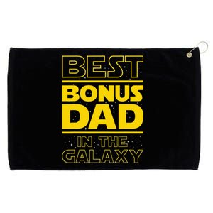 Best Bonus Dad In The Galaxy Stepfather Stepdad Grandpa Grommeted Golf Towel