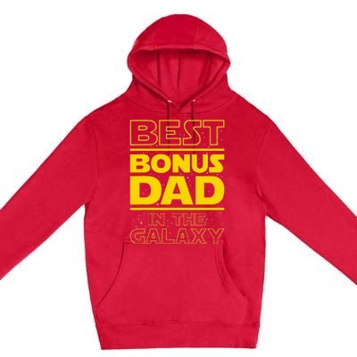 Best Bonus Dad In The Galaxy Stepfather Stepdad Grandpa Premium Pullover Hoodie