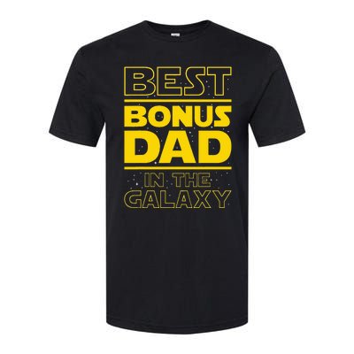 Best Bonus Dad In The Galaxy Stepfather Stepdad Grandpa Softstyle CVC T-Shirt