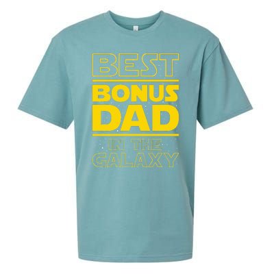 Best Bonus Dad In The Galaxy Stepfather Stepdad Grandpa Sueded Cloud Jersey T-Shirt