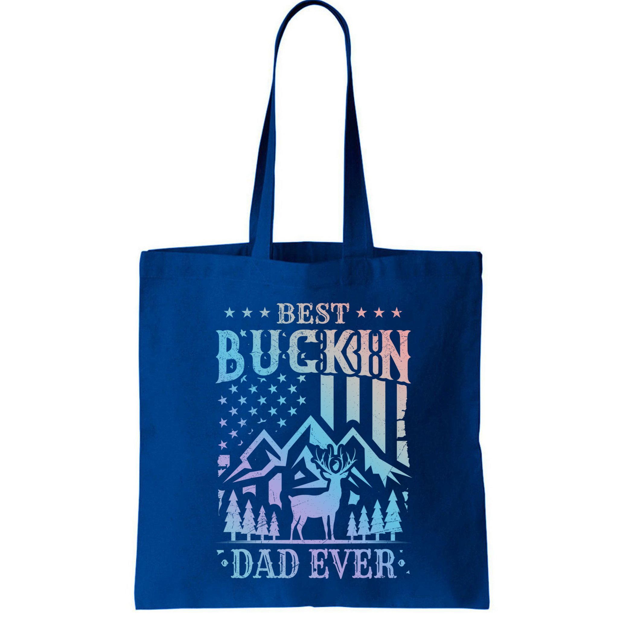 Best Buckin Dad Funny Hunter Father American Flag Gift Bag