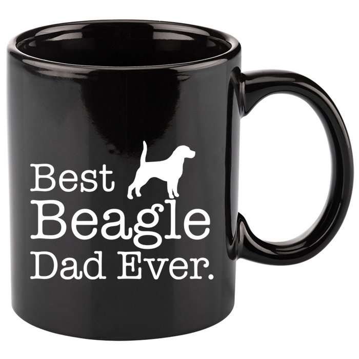 Best Beagle Dad Ever Beagle Funny Gift Beagle Lovers Gift 11oz C Handle Ceramic Mug