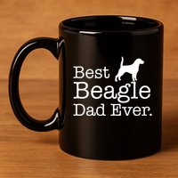 Best Beagle Dad Ever Beagle Funny Gift Beagle Lovers Gift 11oz C Handle Ceramic Mug
