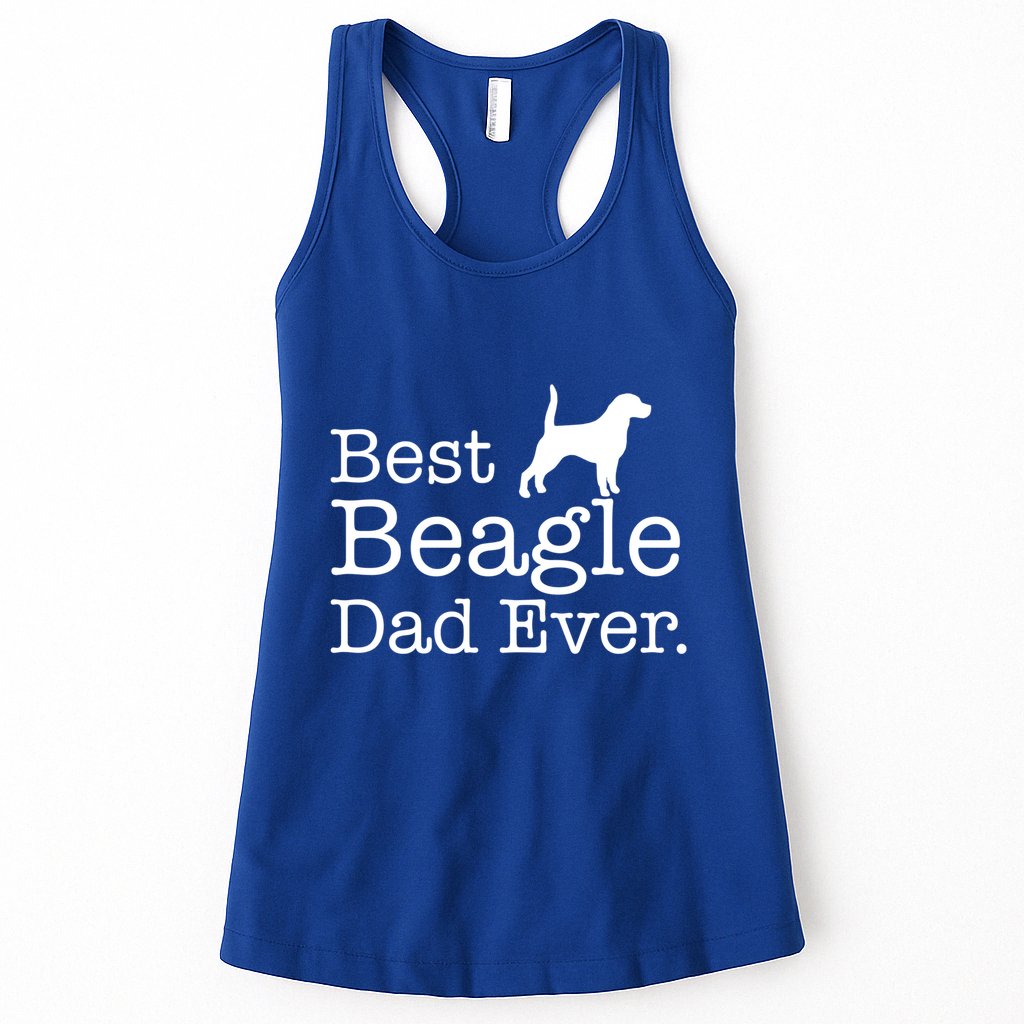 Best Beagle Dad Ever Beagle Funny Gift Beagle Lovers Gift Womens Tank Top