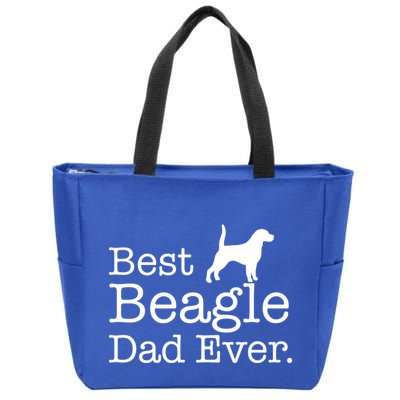 Best Beagle Dad Ever Beagle Funny Gift Beagle Lovers Gift Zip Tote Bag