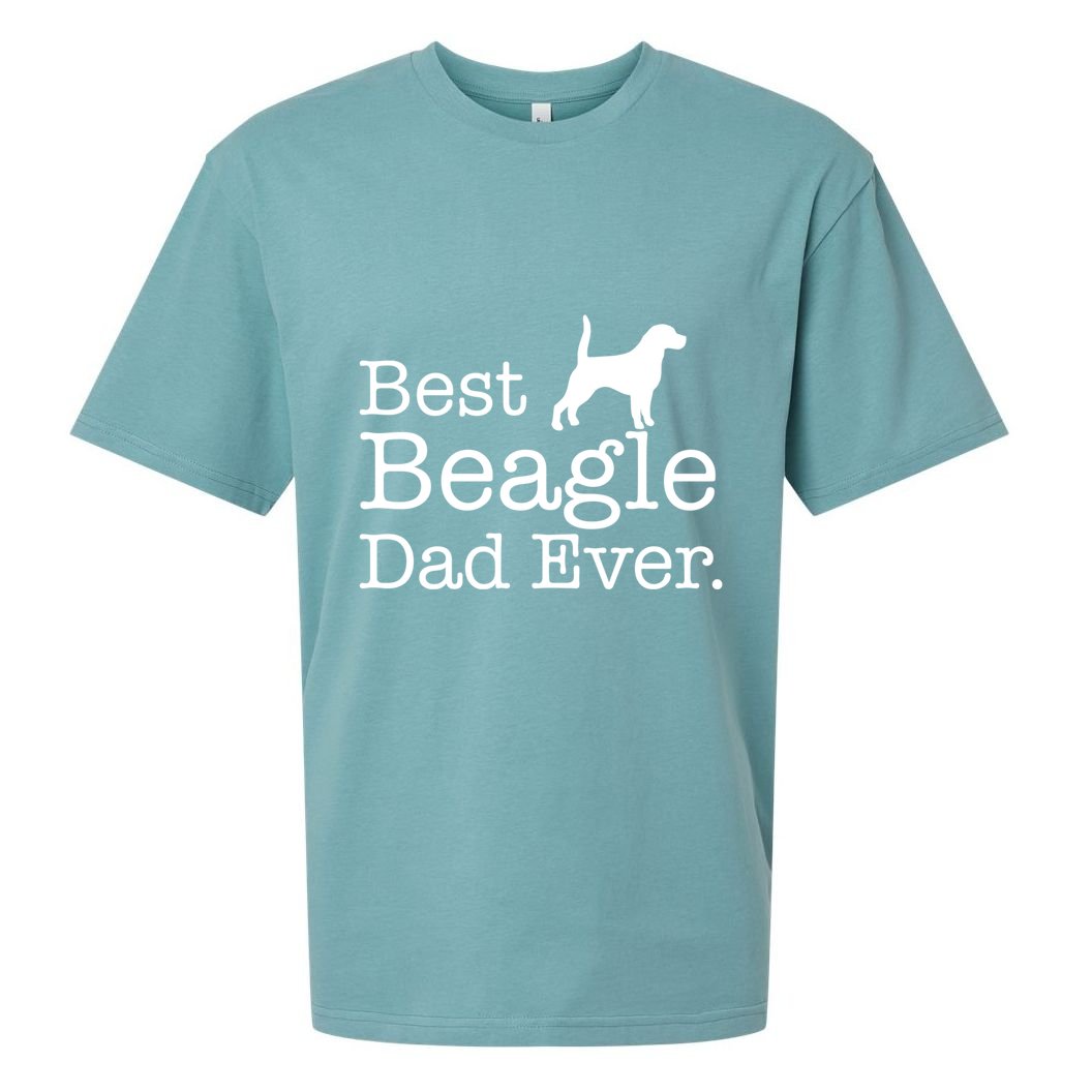 Best Beagle Dad Ever Beagle Funny Gift Beagle Lovers Gift Sueded Cloud Jersey T-Shirt